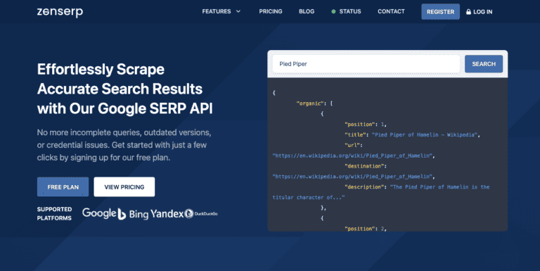 Best 6 Free Search APIs: High Volume, Real User Data - Zenserp